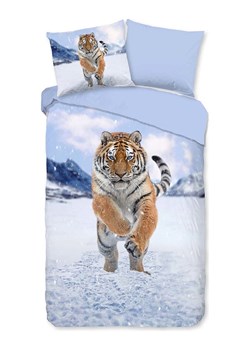 Good Morning Komplet pościeli flanelowej "Zelda" w kolorze jasnobrązowo-błękitnym ze sklepu Limango Polska w kategorii Pościele - zdjęcie 188454381