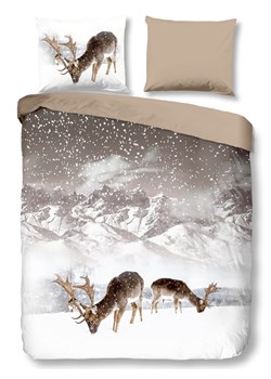 Good Morning Komplet pościeli flanelowej "Winter" w kolorze brązowym ze sklepu Limango Polska w kategorii Pościele - zdjęcie 188454461