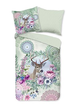 Hip Komplet pościeli flanelowej "Romini" w kolorze zielonym ze wzorem ze sklepu Limango Polska w kategorii Pościele - zdjęcie 188454494