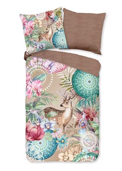 Hip Komplet pościeli flanelowej "Hebe" w kolorze jasnobrązowo-beżowym ze sklepu Limango Polska w kategorii Pościele - zdjęcie 188454504