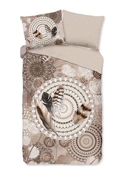 Good Morning Komplet pościeli flanelowej "Ringhda" w kolorze szarobrązowym ze sklepu Limango Polska w kategorii Pościele - zdjęcie 188454532