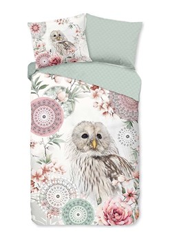 Good Morning Komplet pościeli flanelowej "Omaira" w kolorze miętowo-jasnoróżowym ze sklepu Limango Polska w kategorii Pościele - zdjęcie 188454540