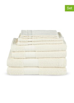 Good Morning 8-częściowy zestaw ręczników w kolorze kremowym ze sklepu Limango Polska w kategorii Ręczniki - zdjęcie 188454594