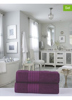 Good Morning Ręczniki prysznicowe (2 szt.) w kolorze bordowym ze sklepu Limango Polska w kategorii Ręczniki - zdjęcie 188454634