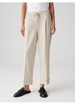 OPUS Spodnie "Melosa" w kolorze beżowym ze sklepu Limango Polska w kategorii Spodnie damskie - zdjęcie 188455103