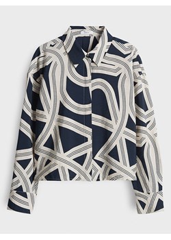 OPUS Bluzka "Famena" w kolorze biało-granatowym ze sklepu Limango Polska w kategorii Koszule damskie - zdjęcie 188455111