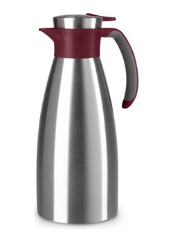 Emsa Dzbanek termiczny "Soft Grip" w kolorze srebrno-bordowym - 1,5 l ze sklepu Limango Polska w kategorii Kubki termiczne - zdjęcie 188456014