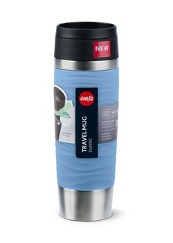 Emsa Kubek termiczny "Travel Mug Waves" w kolorze niebieskim - 500 ml ze sklepu Limango Polska w kategorii Kubki termiczne - zdjęcie 188456042