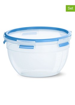 Emsa Pojemniki (2 szt.) "Clip &amp; Close" w kolorze niebieskim na żywność - 2,6 l ze sklepu Limango Polska w kategorii Pojemniki kuchenne - zdjęcie 188456723