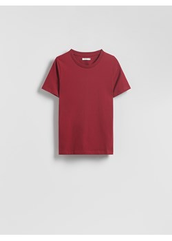 Reserved - T-shirt regular - bordowy ze sklepu Reserved w kategorii Bluzki damskie - zdjęcie 188459630