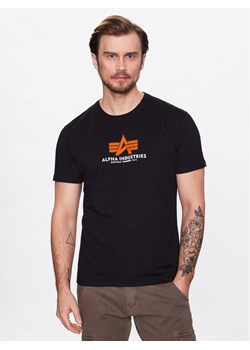 Alpha Industries T-Shirt Basic 100501RB Czarny Regular Fit ze sklepu MODIVO w kategorii T-shirty męskie - zdjęcie 188459822