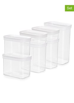 Emsa Pojemniki (7 szt.) "Optima" w kolorze białym ze sklepu Limango Polska w kategorii Pojemniki kuchenne - zdjęcie 188460123