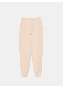 Mohito - Czekoladowe spodnie dresowe z dodatkiem modalu - beżowy ze sklepu Mohito w kategorii Spodnie damskie - zdjęcie 188460400