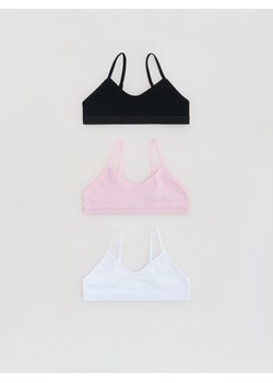 Reserved - Bieliźniany top 3 pack - wielobarwny ze sklepu Reserved w kategorii Staniki dla dziewczynki - zdjęcie 188461043