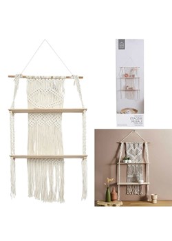 Ethnical Life Regał ścienny "Boho" w kolorze kremowym - 50 x 85 x 13 cm ze sklepu Limango Polska w kategorii Regały i witryny - zdjęcie 188464063