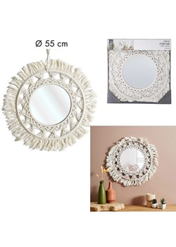 Ethnical Life Lustro w kolorze kremowym - Ø 55 cm ze sklepu Limango Polska w kategorii Lustra - zdjęcie 188464103