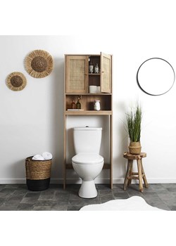 Ethnical Life Szafka łazienkowa w kolorze jasnobrązowym - 60 x 166 x 20 cm ze sklepu Limango Polska w kategorii Szafy - zdjęcie 188464123