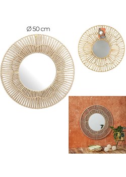 Ethnical Life Lustro "Mirage" w kolorze beżowym - Ø 50 cm ze sklepu Limango Polska w kategorii Lustra - zdjęcie 188464281