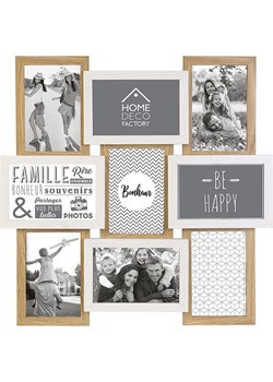 THE HOME DECO FACTORY Ramka w kolorze jasnobrązowo-białym na zdjęcia - 44,5 x 44 cm ze sklepu Limango Polska w kategorii Ramki na zdjęcia - zdjęcie 188464490