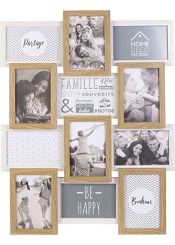 THE HOME DECO FACTORY Ramka w kolorze jasnobrązowym na zdjęcia - 58 x 44 cm ze sklepu Limango Polska w kategorii Ramki na zdjęcia - zdjęcie 188464493