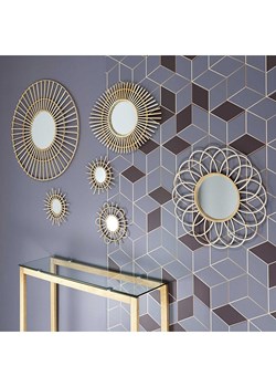 THE HOME DECO FACTORY Lustro ścienne w kolorze jasnobrązowym - Ø 75 cm ze sklepu Limango Polska w kategorii Lustra - zdjęcie 188464534