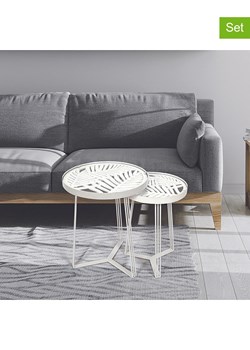 Rétro Chic Stoliki (2 szt.) "Wild" w kolorze białym ze sklepu Limango Polska w kategorii Stoliki kawowe - zdjęcie 188464770