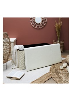 Ethnical Life Ławka w kolorze beżowo-kremowym ze schowkiem - 76 x 38 x 38 cm ze sklepu Limango Polska w kategorii Meble - zdjęcie 188464922