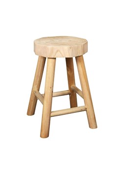 Ethnical Life Hocker "Harald" w kolorze jasnobrązowym - wys. 40 x Ø 26 cm ze sklepu Limango Polska w kategorii Pufy i siedziska - zdjęcie 188464994