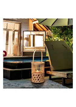 Garden Spirit Lampion w kolorze jasnobrązowym - wys. 52 x Ø 23 cm ze sklepu Limango Polska w kategorii Świeczniki - zdjęcie 188465074