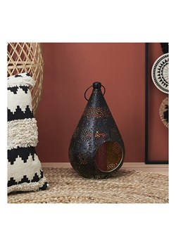 Ethnical Life Lampion w kolorze czarnym - 19 x 33 x 17,5 cm ze sklepu Limango Polska w kategorii Świeczniki - zdjęcie 188465101