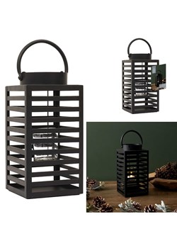 Ethnical Life Lampion w kolorze czarnym - 11 x 24,5 x 11 cm ze sklepu Limango Polska w kategorii Świeczniki - zdjęcie 188465114