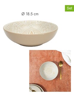 Ethnical Life Talerze głębokie (6 szt.) "Sahara" w kolorze beżowym - Ø 18,5 cm ze sklepu Limango Polska w kategorii Naczynia - zdjęcie 188465444