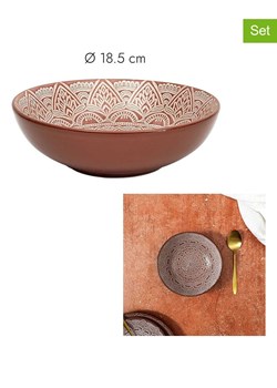 Ethnical Life Talerze głębokie (6 szt.) "Sahara" w kolorze pomarańczowym - Ø 18,5 cm ze sklepu Limango Polska w kategorii Naczynia - zdjęcie 188465460