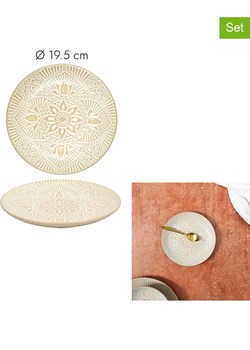 Ethnical Life Talerze śniadaniowe (6 szt.) "Sahara" w kolorze beżowym - Ø 19,5 cm ze sklepu Limango Polska w kategorii Naczynia - zdjęcie 188465463