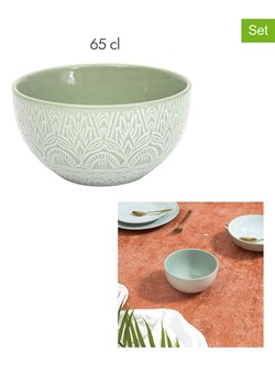 Ethnical Life Miski (6 szt.) "Sahara" w kolorze zielonym - 660 ml ze sklepu Limango Polska w kategorii Naczynia - zdjęcie 188465470