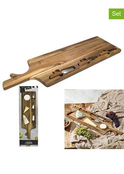 Ethnical Life 3-częściowy zestaw w kolorze brązowym do sera - 65 x 20 cm ze sklepu Limango Polska w kategorii Akcesoria kuchenne - zdjęcie 188465664