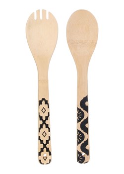 Ethnical Life Sztućce sałatkowe w kolorze beżowym - dł. 30 cm ze sklepu Limango Polska w kategorii Sztućce - zdjęcie 188465692