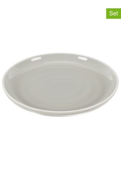 Ethnical Life Talerze (12 szt.) "Bicolore" w kolorze szarym - Ø 20 cm ze sklepu Limango Polska w kategorii Naczynia - zdjęcie 188465733