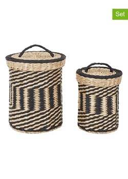 Ethnical Life Kosze (2 szt.) w kolorze beżowo-czarnym ze sklepu Limango Polska w kategorii Pojemniki kuchenne - zdjęcie 188466003