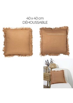 Garden Spirit Poduszka "Gaufre" w kolorze musztardowym - 40 x 40 cm ze sklepu Limango Polska w kategorii Poduszki dekoracyjne - zdjęcie 188466223