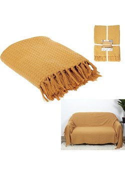 THE HOME DECO FACTORY Pled w kolorze musztardowym - 250 x 170 cm ze sklepu Limango Polska w kategorii Tekstylia - zdjęcie 188466272
