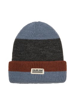 Color Kids Czapka beanie w kolorze szaro-niebiesko-jasnobrązowym ze sklepu Limango Polska w kategorii Czapki dziecięce - zdjęcie 188468160