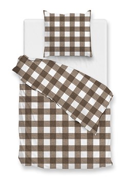 Zo!Home Komplet pościeli "Quattro di Lino" w kolorze biało-szarobrązowym ze sklepu Limango Polska w kategorii Pościele - zdjęcie 188468753