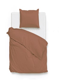 Zo!Home Komplet pościeli "Satinado" w kolorze jasnobrązowym z mako-satyny ze sklepu Limango Polska w kategorii Pościele - zdjęcie 188468840
