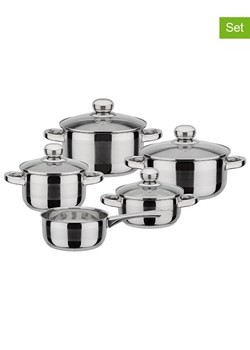 GSW 9-częściowy zestaw "Silver Star" w kolorze srebrnym ze sklepu Limango Polska w kategorii Garnki - zdjęcie 188469302