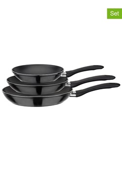 GSW Patelnie (3 szt.) "Nova" w kolorze czarnym ze sklepu Limango Polska w kategorii Garnki - zdjęcie 188469322