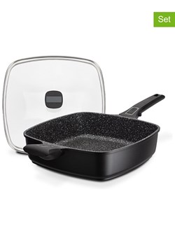 GSW 2-częściowy zestaw "Easy Click Quadura" w kolorze czarnym - 28 x 28 cm ze sklepu Limango Polska w kategorii Garnki - zdjęcie 188469440