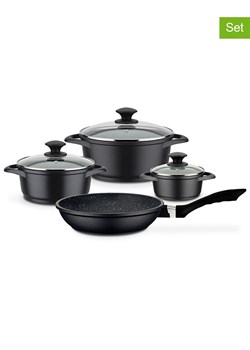 GSW 7-częściowy zestaw garnków "Gourmet" w kolorze czarnym ze sklepu Limango Polska w kategorii Garnki - zdjęcie 188469502