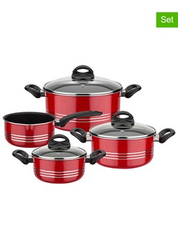 GSW 7-częściowy zestaw "Milano" w kolorze czerwonym ze sklepu Limango Polska w kategorii Garnki - zdjęcie 188469630