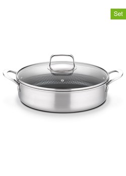GSW 2-częściowy zestaw "Inoxxa" w kolorze srebrnym - Ø 28 cm ze sklepu Limango Polska w kategorii Garnki - zdjęcie 188469704